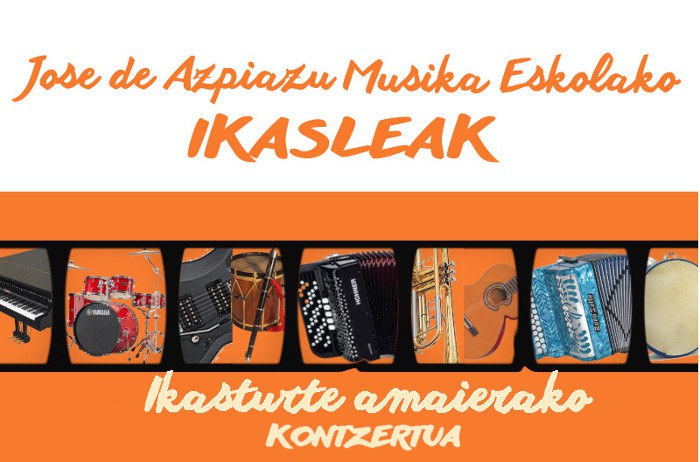 Concierto fin de curso de los alumnos de Jose de Azpiazu Musika Eskola