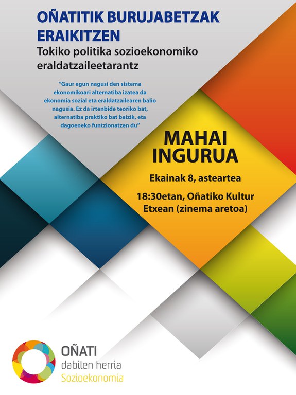 "Construyendo soberanías desde Oñati" (en euskera)