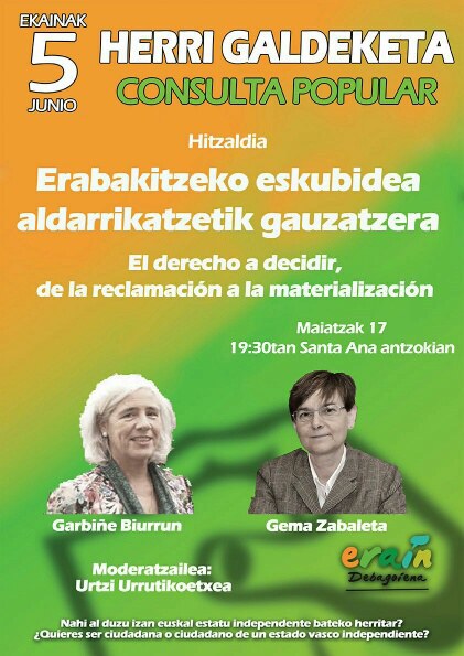 El derecho a decidir, de la reclamación a la materialización