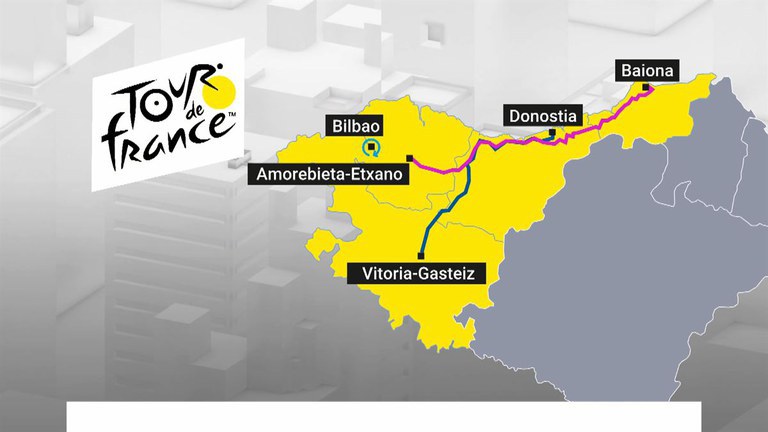 El paso del Tour por Oñati