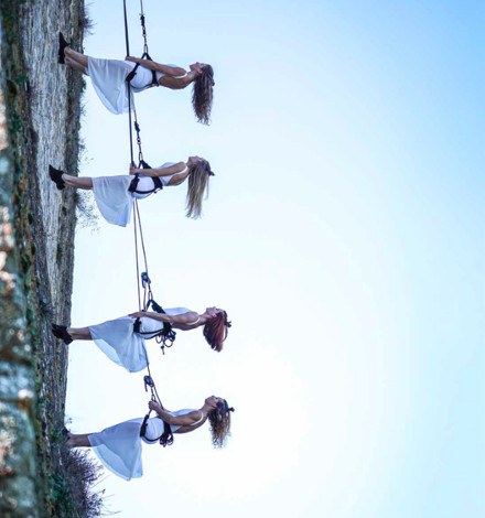 Espectáculo de danza vertical