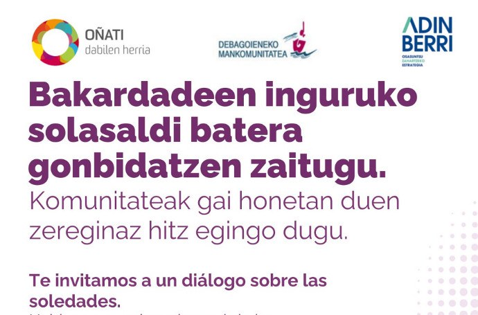 Bakardadeari buruzko hitzaldia: Komunitateak daukan zeregina