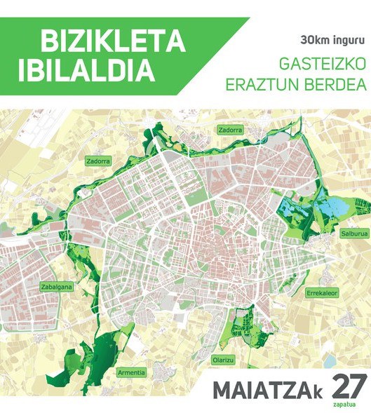 "Gasteizko eraztun berdea" bizikleta ibilaldia