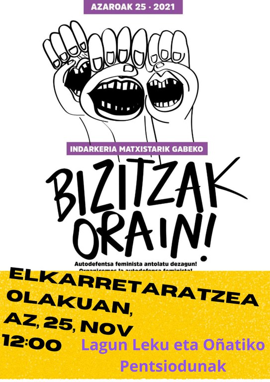 Elkarretaratzea “Bizitzak orain” lemapean