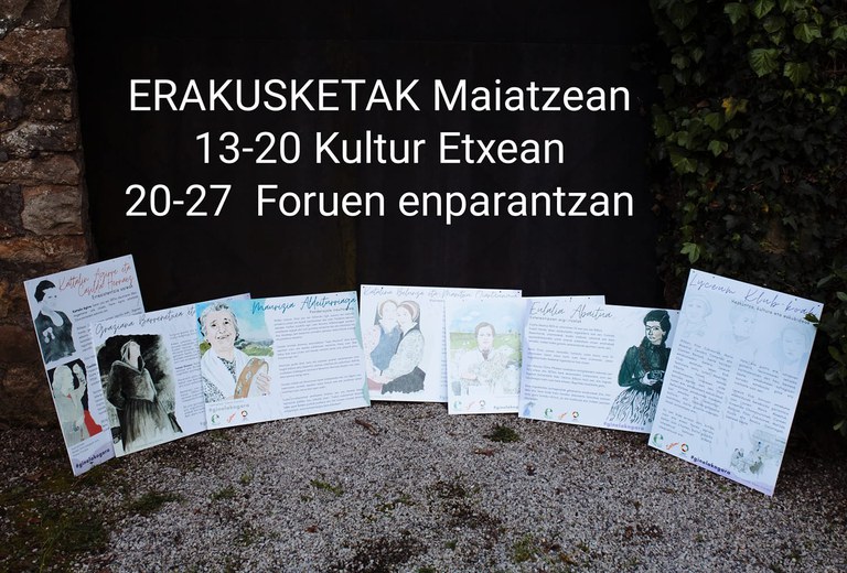 Emakume aitzindariei gorazarre egiteko erakusketaren azken eguna