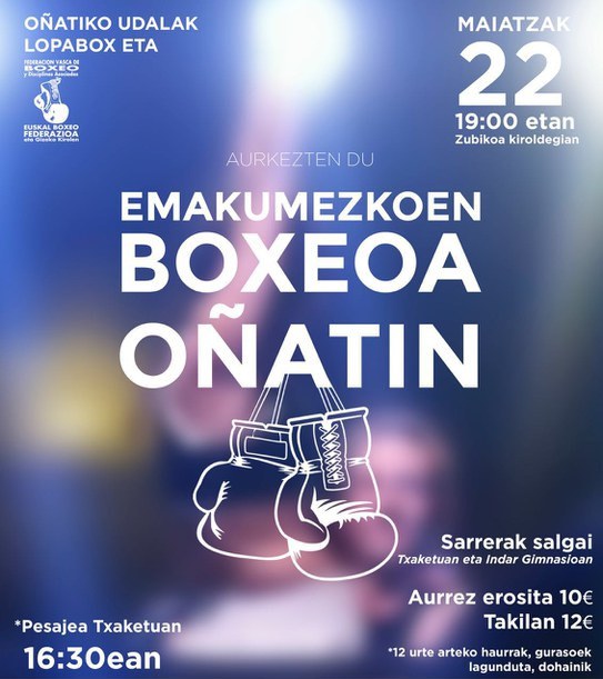 Emakumezkoen boxeo erakustaldia