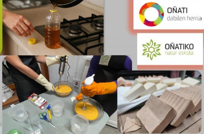 Erabilitako etxeko olioarekin xaboia egiteko tailerra