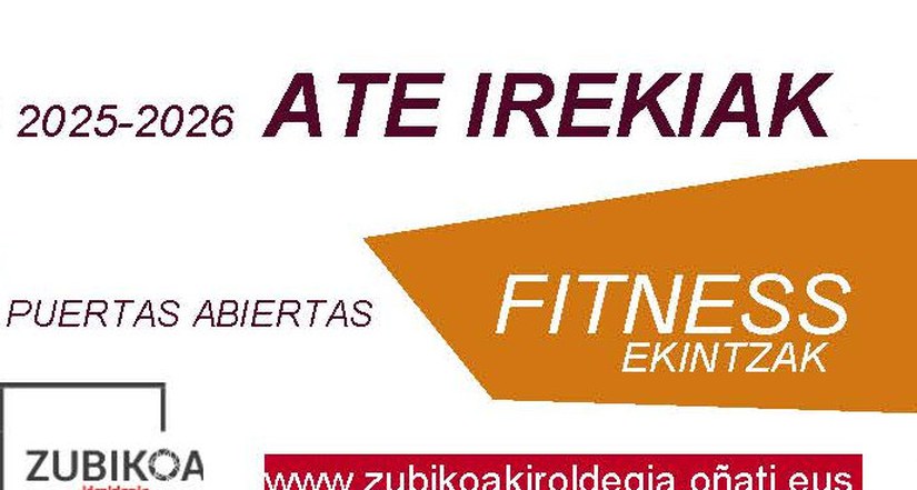 Fitness ekintzen ate irekiak