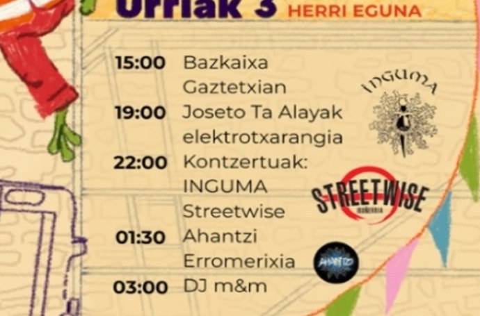 Inguma, Streetwise eta Ahantzi erromeixia taldeen kontzertua