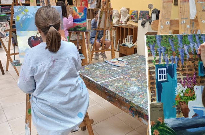 “Marrazketa eta Pintura artistiko tailerreko” lanen erakusketa