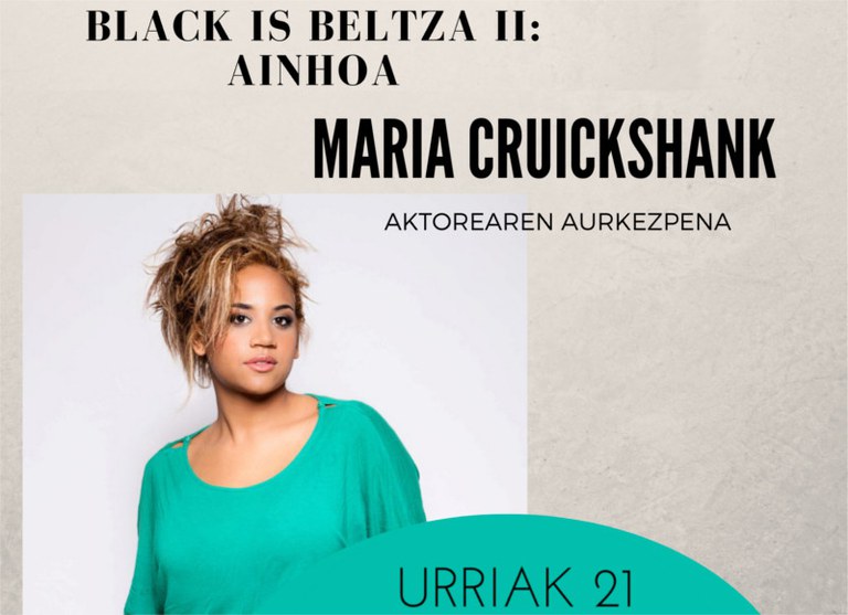 Maria Cruickshank Moreno aktorearen aurkezpena Oñatiko Zineman