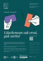 “Azaroan zuk erosi, guk saritu” kanpaina berria abiatu du gaur Txanda Elkarteak