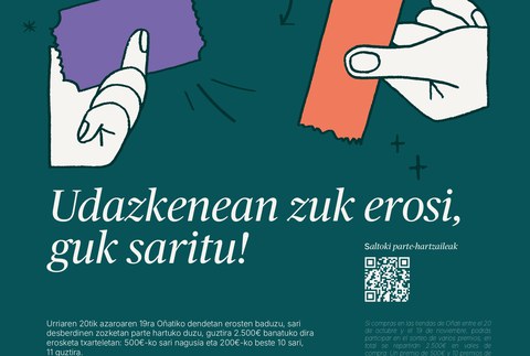 “Azaroan zuk erosi, guk saritu” kanpaina berria abiatu du gaur Txanda Elkarteak