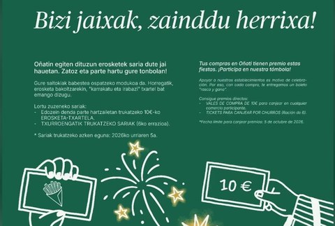 “Bizi jaixak, zainddu herrixa” promozio berezia abiatu du Txanda elkarteak