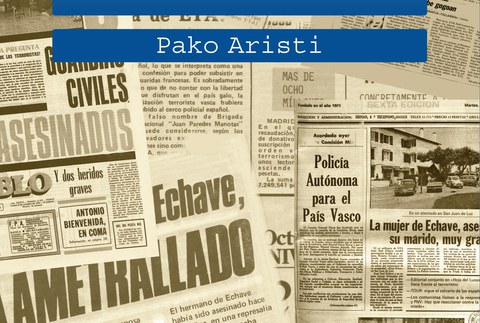 “Iñaki bota daue” Pako Aristiren liburu berria Donostian aurkeztuko da bihar