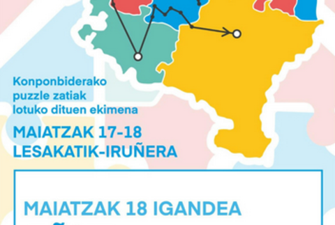“Puzzlea osatu arte” ekimena igandean iritsiko da Oñatira, Iruñerako bidean