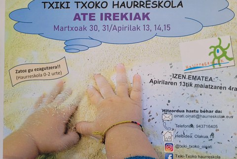 5 ate ireki jardun antolatu dituzte Txiki Txoko haurreskolan