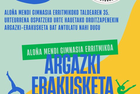 Aloña Mendiko gimnasia erritmiko sailak argazki erakusketa egingo du irailean