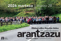 Arantzazura ibilaldia egingo da larunbatean, Elizbarrutiak antolatuta