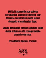 Asteburua nahasia izan da intzidentzien atalean