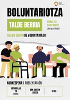 Boluntario talde berria eratu nahi da San Martin egoitzan