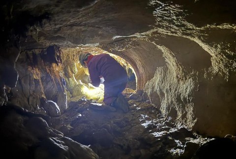 Brontze arokoak liratekeen hezurrak aurkitu ditu AMETek, Arantzazu inguruko koba batean