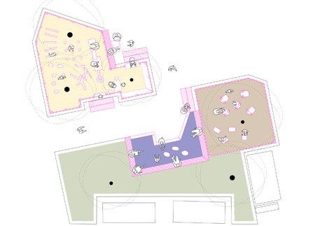 Datorren astean hasiko dira San Lorentzoko jolasgunea eraldatzen