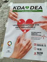 Desfibriladorea erabiltzen erakusteko saioa antolatu da datorren asterako