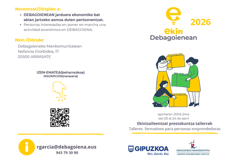 Ekintzaileentzat prestakuntza tailer ziklo berria antolatu du Mankomunitateko Garapen Agentziak