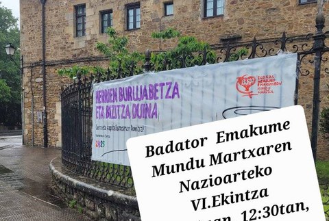 Emakumeen Mundu Martxak Aramaion geldialdia egingo du bihar