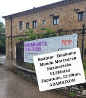 Emakumeen Mundu Martxak Aramaion geldialdia egingo du bihar
