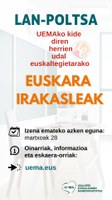 Euskara irakasleen lan-poltsa eratuko du UEMAk, udal euskaltegietan sortzen diren beharrei erantzuteko