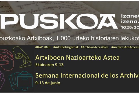 Gipuzkoako Probintziako Artxibo Historikoak ateak irekiko ditu, ekainaren 9 eta 10ean