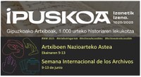 Gipuzkoako Probintziako Artxibo Historikoak ateak irekiko ditu, ekainaren 9 eta 10ean