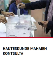 Hauteskunde mahaien osaketari buruzko informazioa kontsultatu daiteke Udalaren web atarian