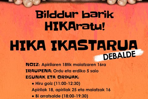 Hika ikastaroa antolatu da, apirilaren 18tik maiatzaren 16ra
