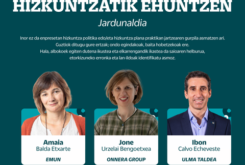 "Hizkuntzatik ehuntzen" jardunaldia bihar Enpresagintza Fakultatean, Korrika kulturalaren baitan