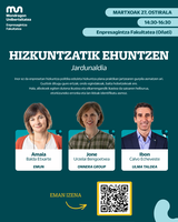 "Hizkuntzatik ehuntzen" jardunaldia bihar Enpresagintza Fakultatean, Korrika kulturalaren baitan