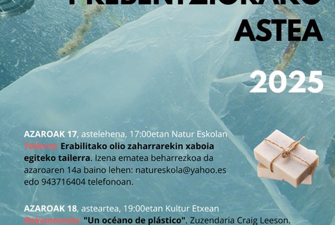 Hondakinen prebentziorako astea antolatu du Natur Eskolak