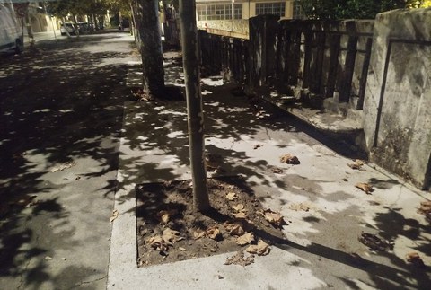 Konpondu dute Otadui zuhaiztiko pasealekuan zegoen zuloa