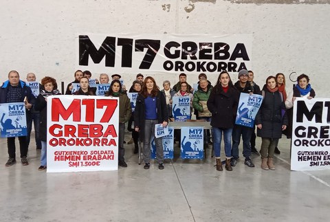 Lanbidearteko Gutxieneko Soldata Euskal Herrian erabaki dadin greba orokorrerako deia egin da Debagoienean