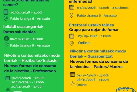 Minbiziaren Aurka Gipuzkoan elkarteak hainbat jarduera antolatu ditu Debagoienean