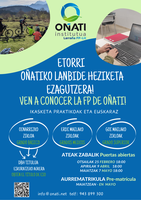 Oñati institutuak Hasierako Lanbide Heziketako ziklo berria eskainiko du 2025-2026 ikasturtean