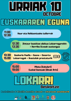 Oñatik partaidetza zabala izango du Beskoitzeko Euskararen Egunean, urriaren 10ean