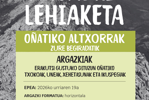 "Oñatiko altxorrak" gaiaren bueltan osatuko da 2027ko udal egutegia