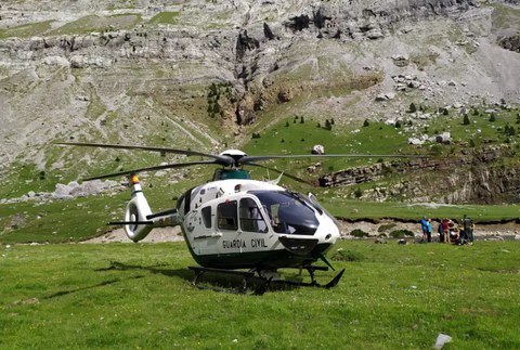 Oñatiko emakume bat helikopteroz eraman zuten Posets-Madaleta natur parketik Benasquera