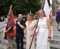 Oñatiko ordezkaritza zabala eta partaidetza berezia izan zen Bergarako ekitaldi politikoan, atzo