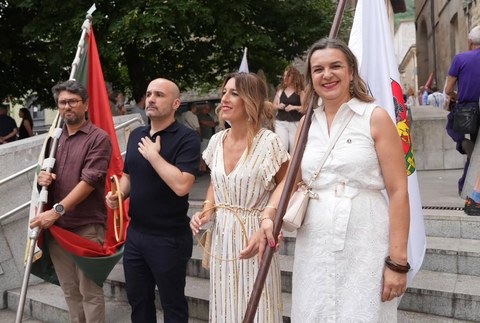 Oñatiko ordezkaritza zabala eta partaidetza berezia izan zen Bergarako ekitaldi politikoan, atzo