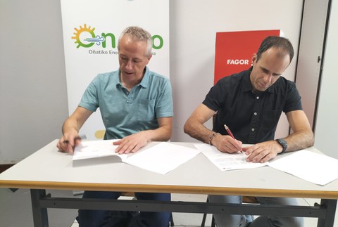 Oneko Oñatiko Energia Komunitatearen bazkide laguntzaile bihurtu da Fagor