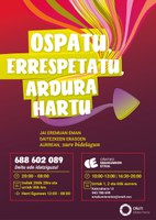 Ospatu, errespetatu, ardura hartu!